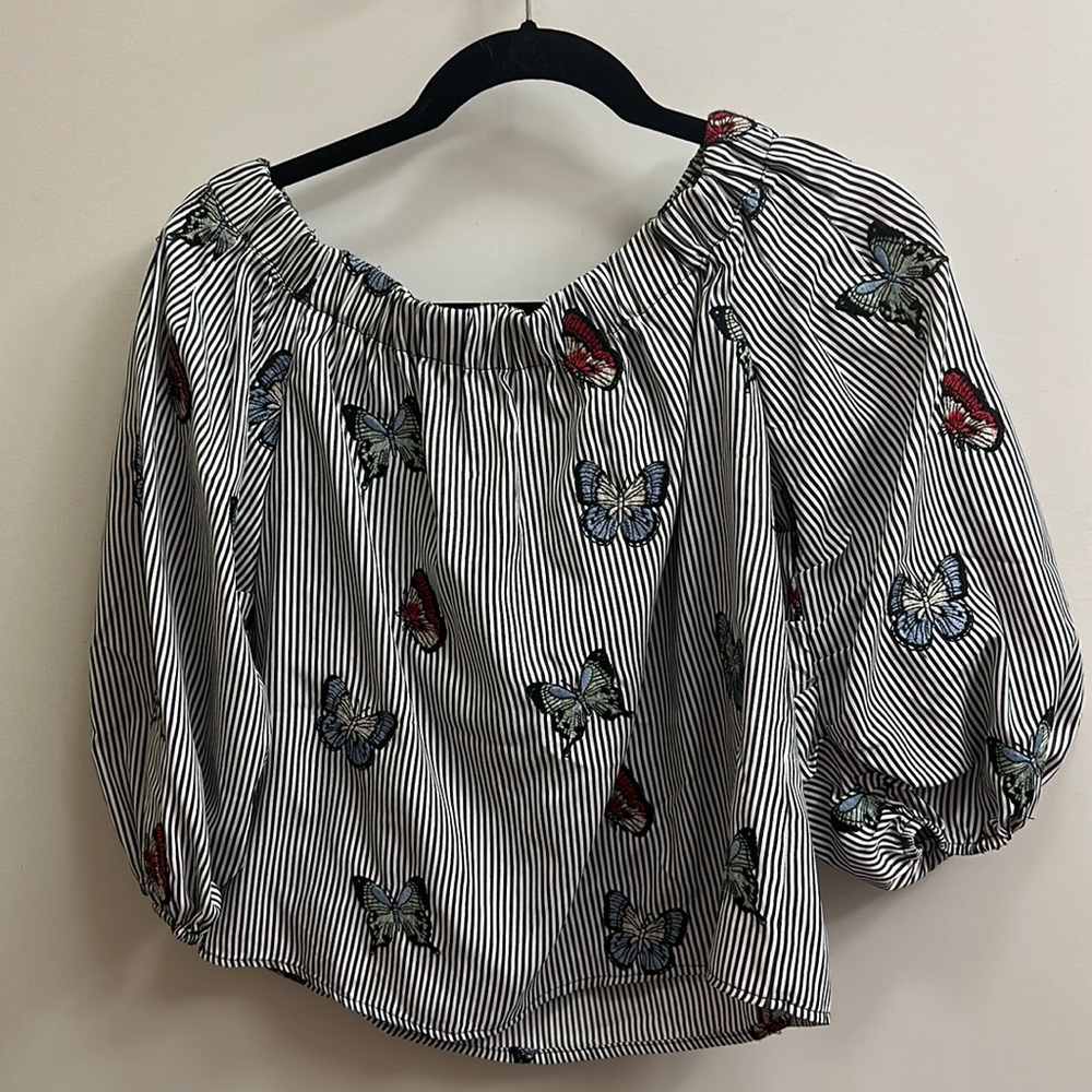 Strapless going out shirt